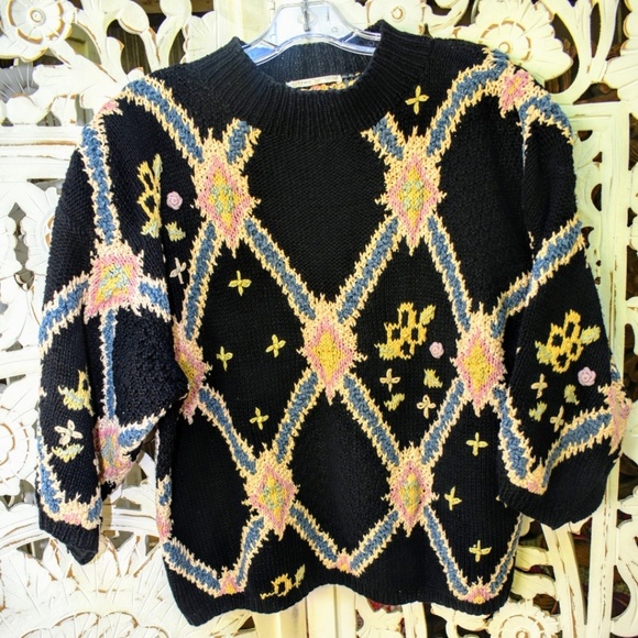80S hand knit sweater, LIMITED - Picture 3 of 5